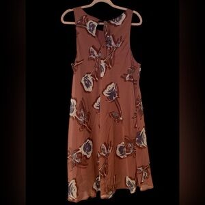 Floral Sleeveless Dress in Pink Floral